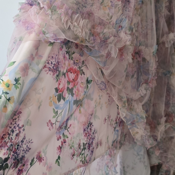 Sherri Hill Pastel Floral Dress - Picture 8 of 9